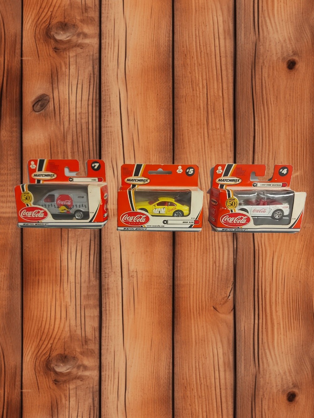 Lot of 3 Vintage Coca-Cola Matchbox Collectible Cars 🥤🏎️